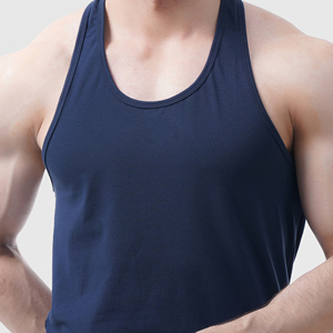 High Quality Compression <b>Sleeveless</b> Men's Tank <b>Tops</b> for Summer Fitness Gym Training Custom High Knitted Weave OEM Blank Product - Product Image 3