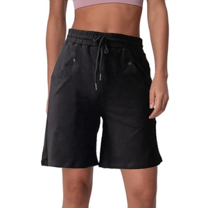 Pantalones cortos de gimnasio de algodón de alta calidad para mujer, ropa activa transpirable para correr, Fitness, logotipo personalizado, estilo Sexy, nueva colección - Product Image 6
