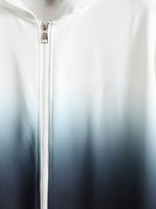 Sudadera con Capucha y Cremallera Tie-Dye Personalizada para Hombre, Sudadera con Capucha y Cremallera Degradada sin Camiseta, Estilo Urbano - Product Image 5