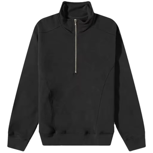 100% algodón de alta calidad personalizado de los hombres Full Zip up Hoodie French Terry Blank Drop Shoulder puff impresión sudaderas con capucha - Product Image 1