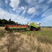 Machines agricoles d'usine 75kw moteur diesel moissonneuse-batteuse de blé de riz de moissonneuse
