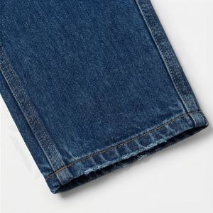 Jean cargo unisexe en denim couleur personnalisée, coupe droite, taille mi-haute, décontracté, respirant, séchage rapide, en coton, style streetwear pour femme - Product Image 6