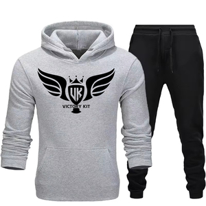 เสื้อผ้าแนวสตรีทของผู้ชายผ้าฟลีซมีฮู้ดแขนยาวผ้าฝ้าย100% 360กรัมเชือกรูดด้านหน้าสำหรับเล่นกีฬาฤดูหนาว - Product Image 1