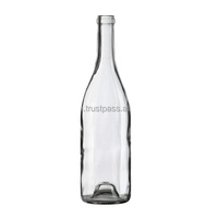 Alta calidad personalizada por el fabricante botella de vidrio Precio de Venta caliente botellas de vino de vidrio mejor precio de la India