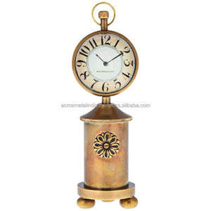 Elegante Reloj Despertador de Metal en Acabado Dorado, Perfecto para Decoración del Hogar con Estilo y Control del Tiempo, Decoración de Mesa, Artículos de Lujo - Product Image 2
