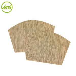 Manteles Individuales de tejido sólido, conjunto de 2 manteles individuales impermeables color marrón - Product Image 2