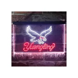 Yuengling-señal de logotipo de cerveza, luz LED de neón de alta calidad para Bar,Pub, Cervecería o decoración de Bar en casa, diseño personalizable de logotipo de cerveza fácil