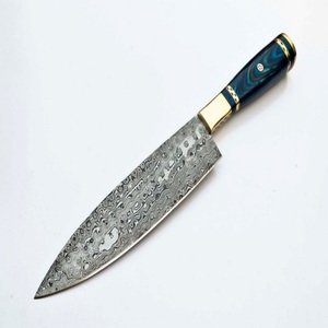 Vente en gros personnalisée de qualité supérieure OEM ODM service professionnel japonais fait à la main en acier damas manche en bois de chef en acier au carbone - Product Image 1