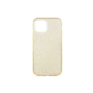 Netzy Luxury Gold Glitter Silicone Case for iPhone 12 <b>Mini</b> <b>PC</b> and Soft TPU Protective Back Cover with Shining Effect - Product Image 1