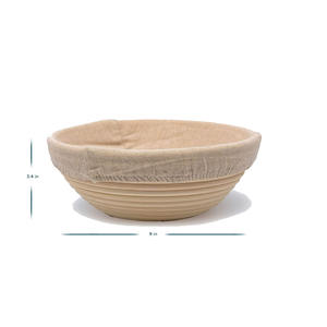 Vintage Round Rattan Bread Proofing Baskets, Home Breadmaking Breadbasket Made Bamboo Low <b>Cheap</b> Price Manufacturer - Product Image 4