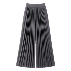 Pantalon Palazzo Élégant Ample pour Femme, Taille Mi-Haute, en Dentelle, Anti-Plis, Respirant, Séchage Rapide, en Polyester, Coupe Large, Formel, d'Été, avec Boutons - Product Image 4