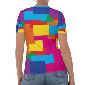 T-shirt de sublimation pour femmes, séchage rapide, anti-rides, antibactérien durable, service OEM, meilleure qualité - Product Image 6