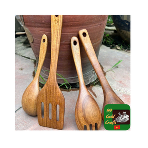 Cuchara de madera hecha a mano para cocinar, revolver y servir, hecha a mano con madera natural, utensilios de cocina duraderos y ecológicos - Product Image 3