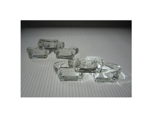 Rond de serviette en acrylique de haute qualité pour articles de fête ronds de serviette de conception taillés en diamant pour forme ronde couleur blanche - Product Image 5