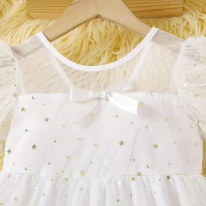 Vestido Midi de Fiesta Moderno con Estampado Recto, Transpirable, para Verano, para Niñas, Hecho a Mano, de Satén de Seda de Alta Calidad - Product Image 3