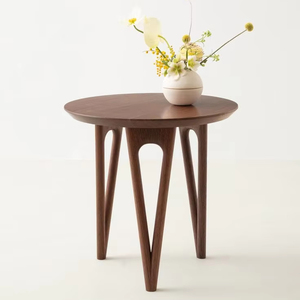 Table d'appoint élégante en bois dur avec finition brillante, idéale comme table d'appoint décorative dans les espaces de vie sophistiqués - Product Image 1