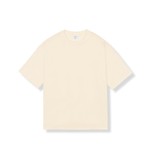 High Quality 100% Cotton Blank Men's T-shirts Streetwear Boxy Oversized <b>Tshirt</b> Print Custom T Shirt - Product Image 1