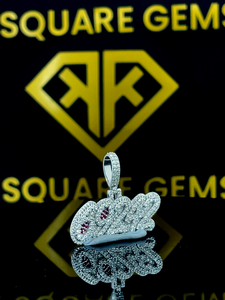 Colgante de número personalizado, colgante de encanto, colgante de número de Hip Hop para hombre, colgante de moissanita, joyería de Hip Hop Ice Out, plata 925 - Product Image 4