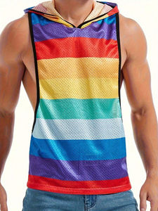 Nueva Llegada: Camisetas sin Mangas con Capucha para Hombre, para Entrenamiento, Gimnasio, Culturismo, Corte Musculoso - Product Image 5