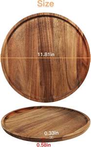 Bandeja de Madera Decorativa Hecha a Mano, Ecológica, Apta para Lavavajillas, para Cocinas, Salas de Estar, Resorts, Uso Flexible, Belleza Refinada - Product Image 4