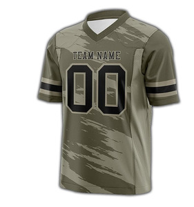 Camiseta de Fútbol Americano Personalizada, Camiseta de Fútbol de Malla Cosida, Impresión Digital, Camiseta de Fútbol Americano de Color Sólido - Product Image 2