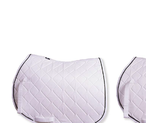 Almohadilla de sillín blanca de doble diseño Cómoda y duradera Espuma suave Acolchada Algodón Poliéster para la comodidad del caballo - Product Image 2