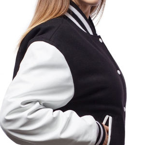 Chaqueta universitaria para mujer diseño de cuello personalizado Estilo Vintage/chaqueta universitaria para mujer superventas precio barato - Product Image 6