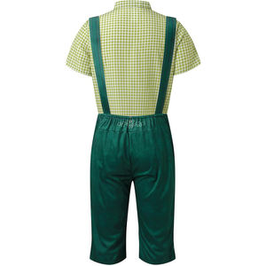 Top Trending Men's Bavarian Knee Lederhosen Hecho a medida con botón Cierre de mosca Cintura media Buena calidad Estilo casual - Product Image 2