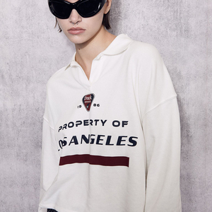 Sweat-shirt pull à manches longues pour femmes avec baggy Patchwork Design sweat à capuche ample avec badge décoration Style d'hiver - Product Image 5