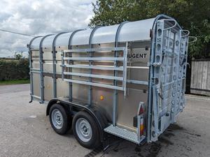 Chăn nuôi Trailer nugen lc3618h chăn nuôi Trailer trang trại Trailer 12ft đôi trục gấp cừu sàn cừu và gia súc chia cửa - Product Image 2