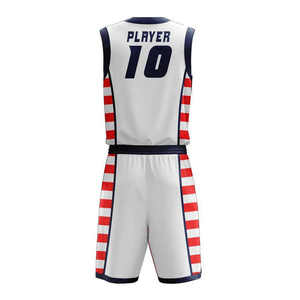 Uniforme de basket-ball unisexe de haute qualité 100% polyester, sur mesure avec un nouveau design respirant, taille plus, évacuation de l'humidité - Product Image 1