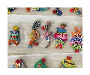 Poisson jouet peint en bois durable pour enfants-ASTM F963 Poisson jouet peint en bois avec conformité aux normes de sécurité et qualité d'exportation - Product Image 4