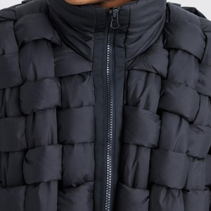 Veste matelassée oversize unisexe de qualité supérieure, fermeture éclair, hiver, personnalisée, matelassée, imperméable, respirante, extérieur, capuche avant - Product Image 2