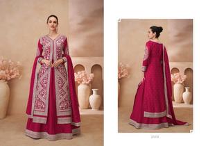 Lehenga งานปักผ้าไหมแท้มีความทนทานสูงตามความต้องการสำหรับสาวๆคอลเลกชันเครื่องแต่งกายงานแต่งงาน - Product Image 3