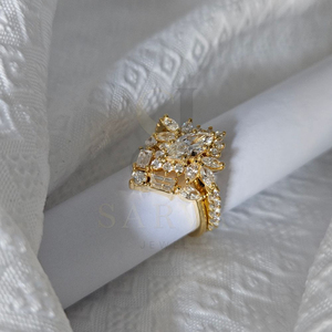 IGI Certified Lab grown Diamond Engagement <b>Ring</b> 14k Solid Gold Solitaire Marquise Cut CVD Diamond Fine <b>Rings</b> For Women <b>Men</b> - Product Image 5