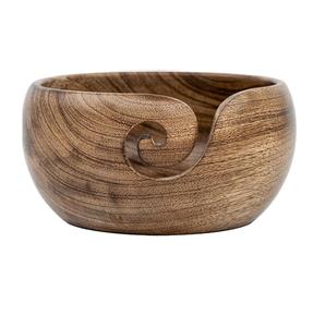 Handmade <b>Wooden</b> Yarn Bowl for Knitting and Crochet Sewing Accessory for Holding Wool - Product Image 4