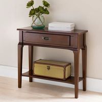Table console en bois rustique de ferme avec look campagnard vintage parfaite pour les cabines rustiques et les maisons de style cottage