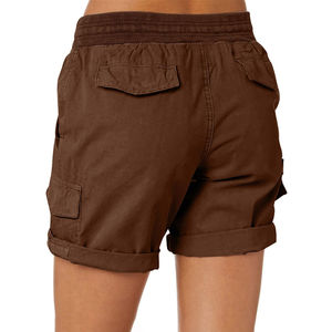 Shorts cargo pour femmes en toile respirante de haute qualité 2025 avec impression de logo personnalisé, coupe ajustée, style streetwear décontracté - Product Image 6