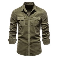 Kemeja Pria Premium Lengan Panjang 100% Katun Satin Anti-Kerut Kancing Depan Kasual Bisnis