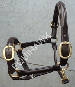 Halter de cheval de style selle anglaise légère en cuir souple avec finition chromée licol de cheval en cuir personnalisé - Product Image 3