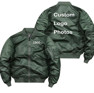 Trendy Mens Bomber Jacket Lightweight Breathable Fabric Zipup Casual Style Relaxed Fit Streetwear Bomber Jacket - Product Image 2