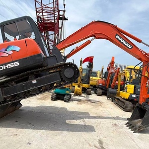 Excavadora Usada Doosan DH55 de Corea, Duradera, con Pulgar Hidráulico, Excavadora Doosan DH55 de Segunda Mano en Venta - Product Image 4