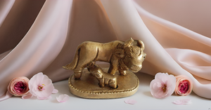 วัวนานดิทองเหลืองขนาด2นิ้วทำด้วยมือพร้อมรูปน่องลายนูนเป็นมิตรต่อสิ่งแวดล้อมรูปปั้นนำโชคสำหรับบ้านและสำนักงาน - Product Image 2