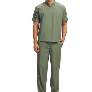 Ensemble d'uniformes médicaux unisexes à prix ajustable, anti-plis, qualité supérieure, respirant, extensible, pour usage hospitalier, léger et personnalisable - Product Image 1