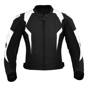 Vestes de moto en cuir de haute qualité pour hommes - Manches longues, séchage rapide, prêtes pour l'été/l'hiver, personnalisables - Product Image 2