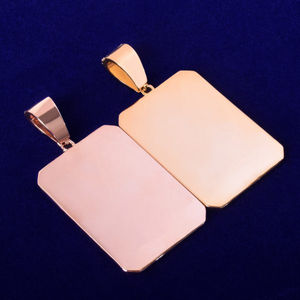 Colgante de imagen personalizado estilo Hip Hop, Oro Sólido de 10 quilates con diamante de corte brillante cultivado en laboratorio, fabulosa opción de regalo al por mayor - Product Image 4