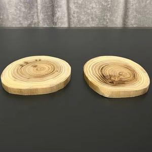 Sous-verres en noyer sous-verres en bois naturel pour thé et café | Élégant et durable | Option de gravure personnalisée | - Product Image 1