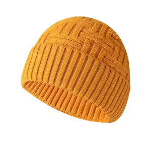 Gorro unisex de invierno al por mayor, tejido de punto acrílico personalizable de alta calidad, exquisitamente cálido, cómodo, para viajes en la playa - Product Image 1