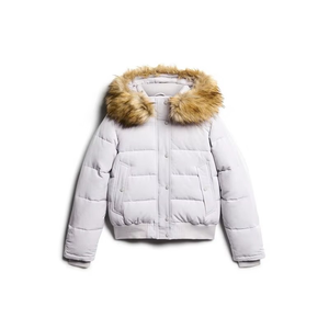 Veste coupe-vent à capuche pour femme Respirante Capuche en fausse fourrure Fermeture éclair Design Vêtement d'extérieur d'hiver Tendance - Product Image 3