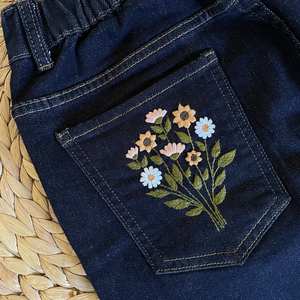 Jeans de Mezclilla de Tela de Algodón Moderna MS Handicraft, Hechos en Japón, Talla Personalizada - Product Image 1